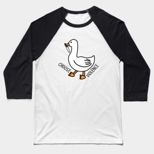 Goose With Knife Baseball T-Shirt